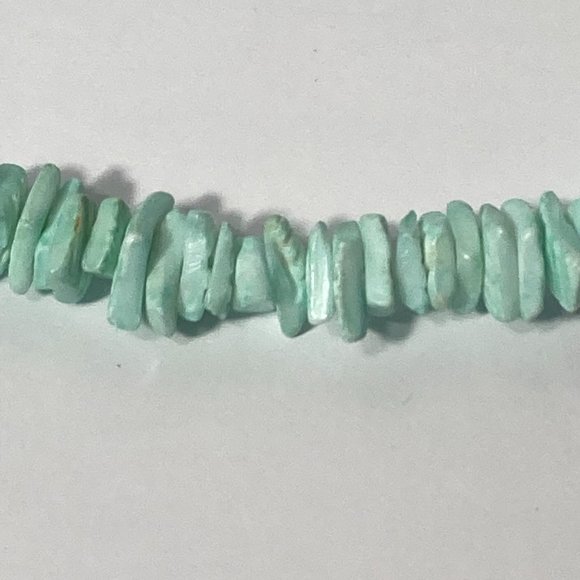 Light Green Chunk Slab 18" Necklace - Picture 14 of 15